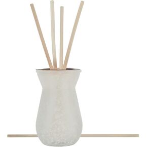 مجموعة Paddywax Cypress & Fir Holiday Collection REED Recfuser Diffuser ، 4 أوقية ، زجاج مغبر أبيض