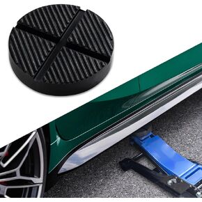 Floor Jack Rubber Pad, Cross Beam Jack Adapter, Upgrade Sturdy Rubber Lift Jack Pucks, Universal Jack Adapter Pinch Weld Side Frame Rail Protector Puck/Pad for Your Car, SUV and Vehicles