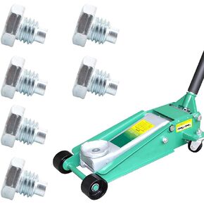6 Pcs 3 Ton 4 Ton Horizontal Floor Jack Pressure Rod Fixed Screw Car Floor Jack Handle Bolts for Car Floor Jack Tiny Spare Parts Tool Jack Hydraulic Top Handle