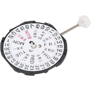 SL28 Three Hands Quartz Movement Date Watch Wristwatch Repair Accessory for Watchmakers and Watch Repairing Workers (Dual calendar)