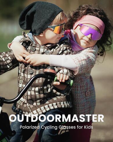 Outdoormaster Hawk Kids مستقطب نظارة شمسية ، ونظارات شمسية للأطفال مع حماية للأشعة فوق البنفسجية للفتيات والفتيان 6-14 in Saudi Arabia