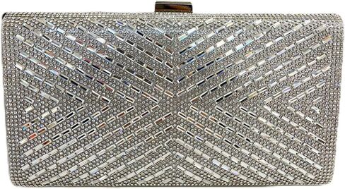 Rhinestone Evening Clutch Purse Sequin Bag,Woman Sparkling Handbag Formal Clutch with Chain for Wedding Party in Saudi Arabia