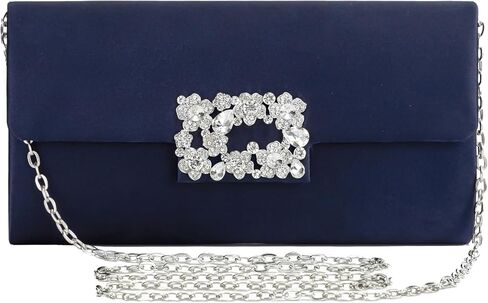 Coucoland Clutch Purses for Women - Satin Evening Bag Crystal Embellished Handbag for Bride Party Prom Wedding in Saudi Arabia