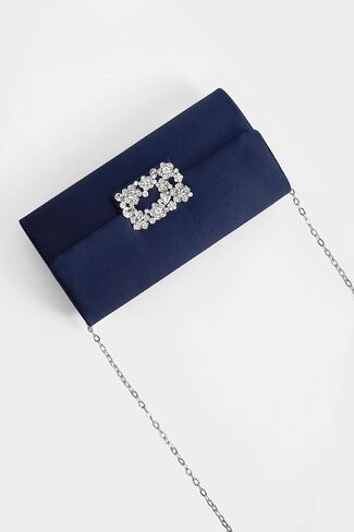 Coucoland Clutch Purses for Women - Satin Evening Bag Crystal Embellished Handbag for Bride Party Prom Wedding in Saudi Arabia