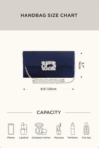 Coucoland Clutch Purses for Women - Satin Evening Bag Crystal Embellished Handbag for Bride Party Prom Wedding in Saudi Arabia