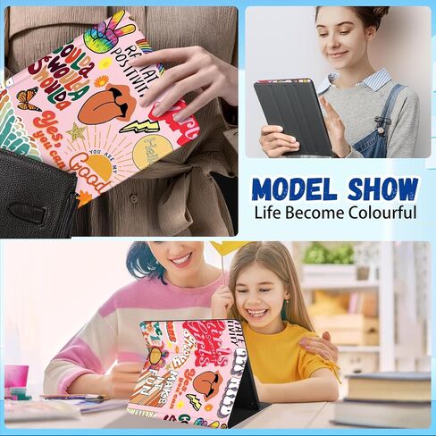 لأمازون كيندل سكريبي غطاء فوليو 10.2 بوصة للنساء الفتيات تصميم الأزياء لطيف جرلي kawaii فراشة جميلة المراهقين حالات الكتاب الإلكتروني الجمالية الفريدة لأوقد الكاتب 10.2 " in Kuwait