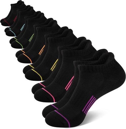 Heatuff 7 Pairs Womens Ankle Socks Athletic Cushioned Anti-Blister Running Low Cut Socks with Tab in Saudi Arabia