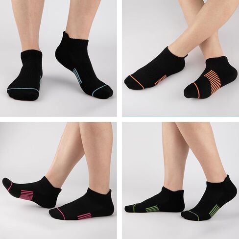 Heatuff 7 Pairs Womens Ankle Socks Athletic Cushioned Anti-Blister Running Low Cut Socks with Tab in Saudi Arabia