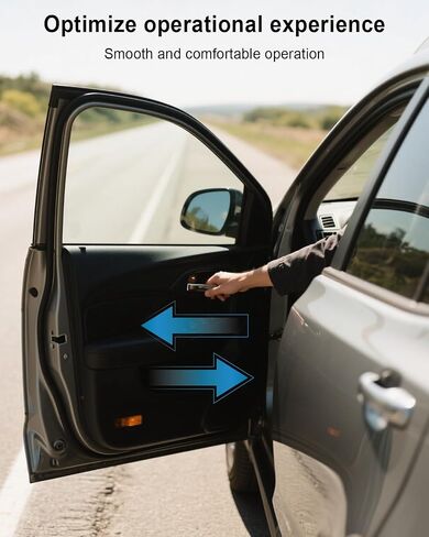 TIKSCIECNE Interior Door Handle Fit for Santa Fe 2007 2008 2009 2010 2011 2012 Replace 82610-2B000 82620-2B000，Left and Right Side Door Handle Including Black House Silver Lever Gray Knob in Saudi Arabia