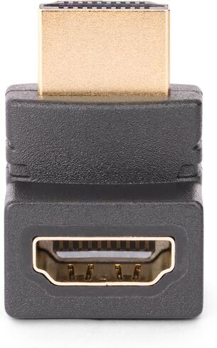 StarTech.com Right Angle HDMI 2.0 Adapter, Male to Female, Horizontal 90-Degree Angled HDMI Port Saver/Extension, 4K 60Hz in Saudi Arabia