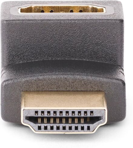 StarTech.com Right Angle HDMI 2.0 Adapter, Male to Female, Horizontal 90-Degree Angled HDMI Port Saver/Extension, 4K 60Hz in Saudi Arabia