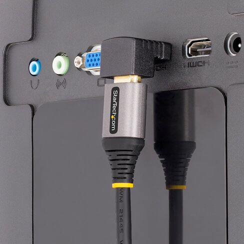 StarTech.com Right Angle HDMI 2.0 Adapter, Male to Female, Horizontal 90-Degree Angled HDMI Port Saver/Extension, 4K 60Hz in Saudi Arabia