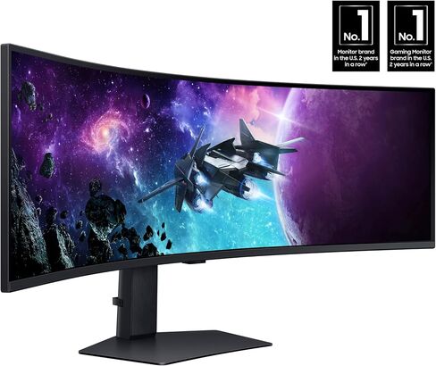 شاشة ألعاب سامسونج أوديسي G9 مقاس 49 بوصة DQHD 1000R منحنية، 1 مللي ثانية (GtG)، VESA DisplayHDR 1000، 240 هرتز، AMD FreeSync Premium Pro، حامل قابل لضبط الارتفاع، LS49CG954ENXZA، 2024 in Kuwait