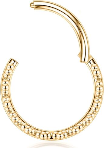Funlmo 316L Surgical Steel Vane Ring حلقة غضروف محارة Helix Daith Rook Tragus Percing Jewelry Septum Jewelry in Saudi Arabia