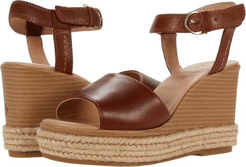 Sperry Women's Fairwater Plushwave Wedge Espadrille Sandal, Black, 8 in Saudi Arabia