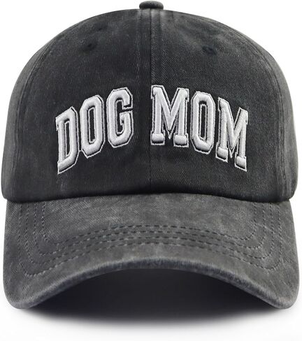 Dog Mom Hats for Women, Adjustable Cotton 3D Embroidered Dog Lover Baseball Cap in Kuwait