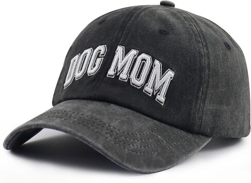 Dog Mom Hats for Women, Adjustable Cotton 3D Embroidered Dog Lover Baseball Cap in Kuwait