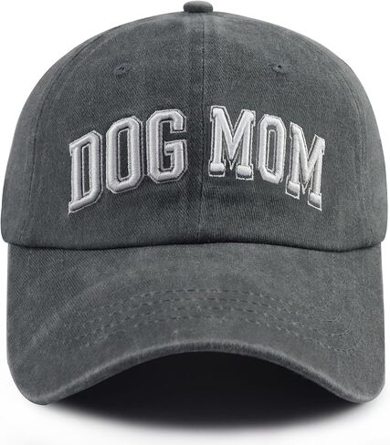 Dog Mom Hats for Women, Adjustable Cotton 3D Embroidered Dog Lover Baseball Cap in Kuwait