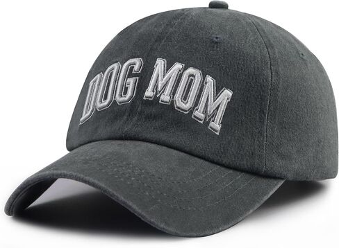 Dog Mom Hats for Women, Adjustable Cotton 3D Embroidered Dog Lover Baseball Cap in Kuwait