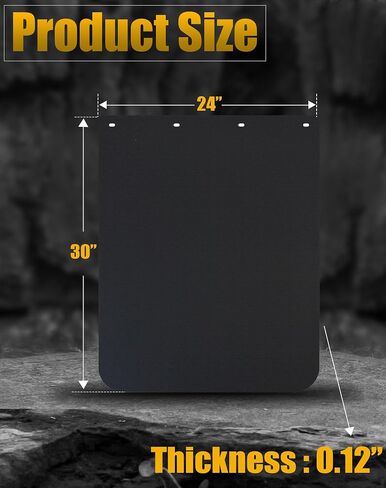 Semi Truck Mud Flaps 24"x30", Universal Heavy Duty MudFlaps for Semi Truck Tractor Trailer (2Pcs) in Saudi Arabia