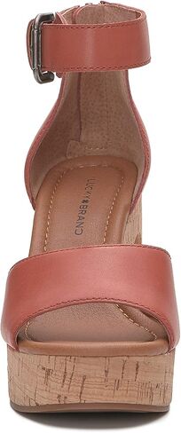 Lucky Brand Women's Himmy Sculpted Wedge Sandal, Black, 9.5 in Saudi Arabia