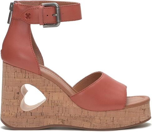 Lucky Brand Women's Himmy Sculpted Wedge Sandal, Black, 9.5 in Saudi Arabia