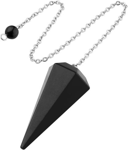 ZHIYUXI Lapis Lazuli Pendulum Crystal Witchcraft Supplies Reiki Supplies Blue Crystal Pendulum Necklace Dowsing Divination Tools Pendulos De Energia in Kuwait