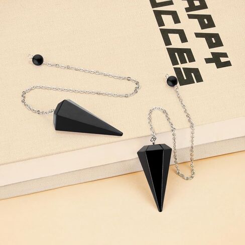 ZHIYUXI Lapis Lazuli Pendulum Crystal Witchcraft Supplies Reiki Supplies Blue Crystal Pendulum Necklace Dowsing Divination Tools Pendulos De Energia in Kuwait