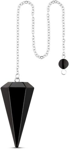 ZHIYUXI Lapis Lazuli Pendulum Crystal Witchcraft Supplies Reiki Supplies Blue Crystal Pendulum Necklace Dowsing Divination Tools Pendulos De Energia in Kuwait