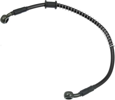 Motoforti 40cm 15.75 "10mm 28 درجة دراجة نارية مضفر فرامل خراطيم خراطيم خراطيم خط أنبوب خانق خط الغاز أنبوب الوقود الأسود ل ATV للدراجة الترابية طويلة الأمد in Saudi Arabia