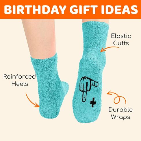 HAPPYPOP Birthday Gifts for Women - Socks for 40 Year Old Woman Man, 38 39 40 Year Old Sock Birthday Gift Ideas for Her Him in Saudi Arabia