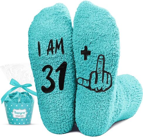 HAPPYPOP Birthday Gifts for Women - Socks for 40 Year Old Woman Man, 38 39 40 Year Old Sock Birthday Gift Ideas for Her Him in Saudi Arabia