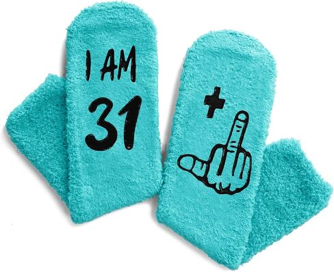HAPPYPOP Birthday Gifts for Women - Socks for 40 Year Old Woman Man, 38 39 40 Year Old Sock Birthday Gift Ideas for Her Him in Saudi Arabia
