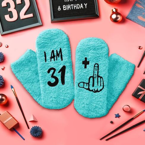 HAPPYPOP Birthday Gifts for Women - Socks for 40 Year Old Woman Man, 38 39 40 Year Old Sock Birthday Gift Ideas for Her Him in Saudi Arabia