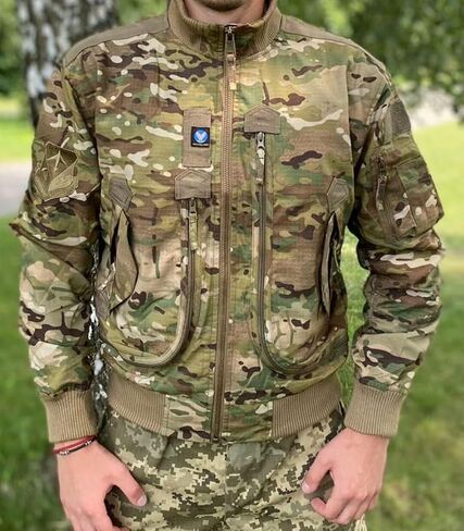 FTIMILD Military Bomber Jacket for Men Casual Windbreaker Jacket Mens Spring and Fall Jacket with Pockets and US Armband in Saudi Arabia
