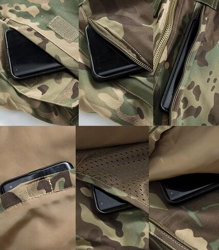 FTIMILD Military Bomber Jacket for Men Casual Windbreaker Jacket Mens Spring and Fall Jacket with Pockets and US Armband in Saudi Arabia