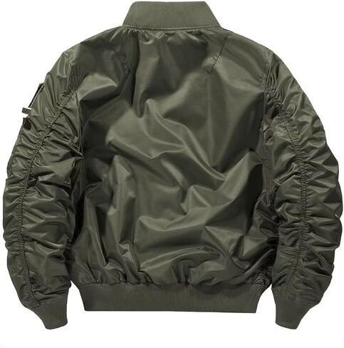 FTIMILD Military Bomber Jacket for Men Casual Windbreaker Jacket Mens Spring and Fall Jacket with Pockets and US Armband in Saudi Arabia