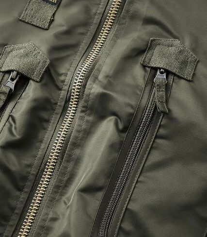 FTIMILD Military Bomber Jacket for Men Casual Windbreaker Jacket Mens Spring and Fall Jacket with Pockets and US Armband in Saudi Arabia