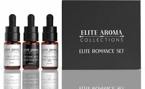 Elite Hotel Fragrance Oils Gift Set (3 Pack) - Midnight Aura, Divine Essence, Global Opulence - Luxury Hotel Scents for Diffusers & Aromatherapy - 0.3 in Saudi Arabia