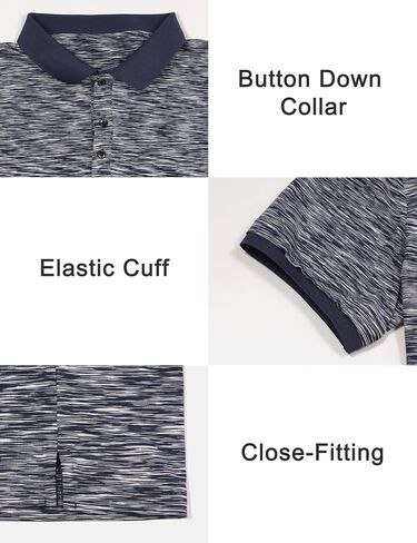 Little Donkey Andy Men Short Shirt Polo Shirt Quick Dry Moisture Wicking Sun Protectics Athletics Pullover Golf Shirt in Saudi Arabia