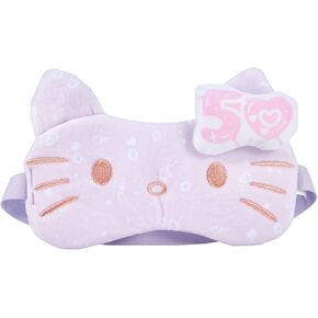 The Crème Shop x Hello Kitty Plushie Sleep Eye Mask, Eye Cover for Sleeping, Travel Nap, Soft & Comfortable Blindfold, 50th Year Anniversary Limited Edition Sleep Mask, Blocks Out Light
