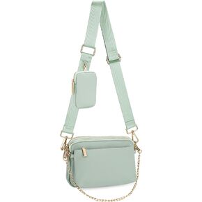 Uromee Crossbody Bags for Women Fashion Shoulder Purse Fanny Pack Travel Hiking Detachable Pouch Adjustable Strap
