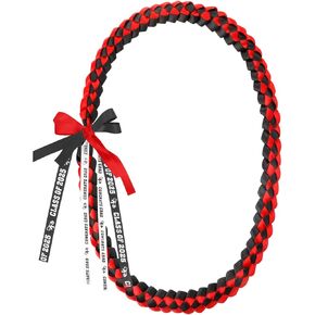 Graduation Leis 2025, Graduation Necklace Class of 2025 Ribbon Leis for Graduation Handmade Graduation Braided Necklace DIY Graduation Accessories for Women Man Grad Gift Party Supplies