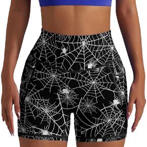 High Waisted Biker Shorts for Women Running Sports Workout Yoga Shorts with Pockets