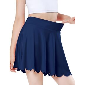 Girls Skorts Tennis Skirt for Girls with Pocket Flowy Butterfly Pleated Athletic Skort Toddler Kids 5-14Y