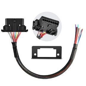 Autel OBD2 16Pin J1962 أنثى إلى Obdii Open Pigtain Cable ، تسخير الأسلاك الثابتة الأسلحة مع قوس التثبيت ، جودة OE ، 1 قدم/ 30 سم
