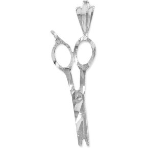Claddagh Gold Trendy Necklaces Fine 925 Sterling Silver Hair Stylist Scissor Charm Pendant