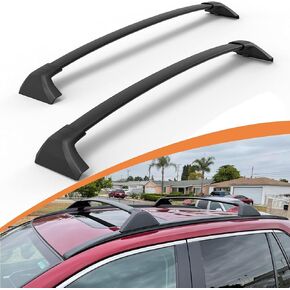 Roof Rack Cross Bars Fit for 2020-2025 Toyota Highlander - XLE Limited Platinum Hybrid,OEM-Style Heavy Duty Aluminum Alloy Crossbars, 250lb Lockable Cargo Rails (with Side Rails)