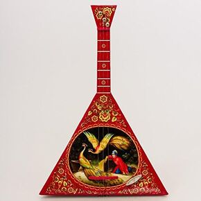 Balalaika Music Box 'Firebird' Red