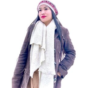 Organic Warm Soft Unisex Natural Wool Stole/Shawl MADE IN NEPAL